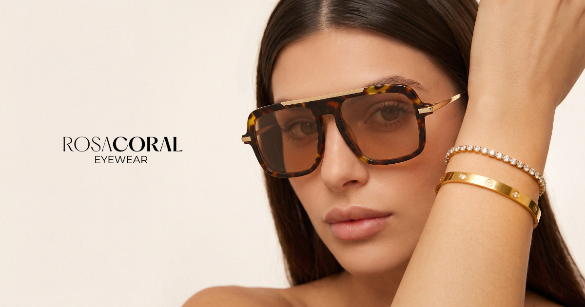 Óculos de Sol Feminino | Coleções Italianas | Rosa Coral