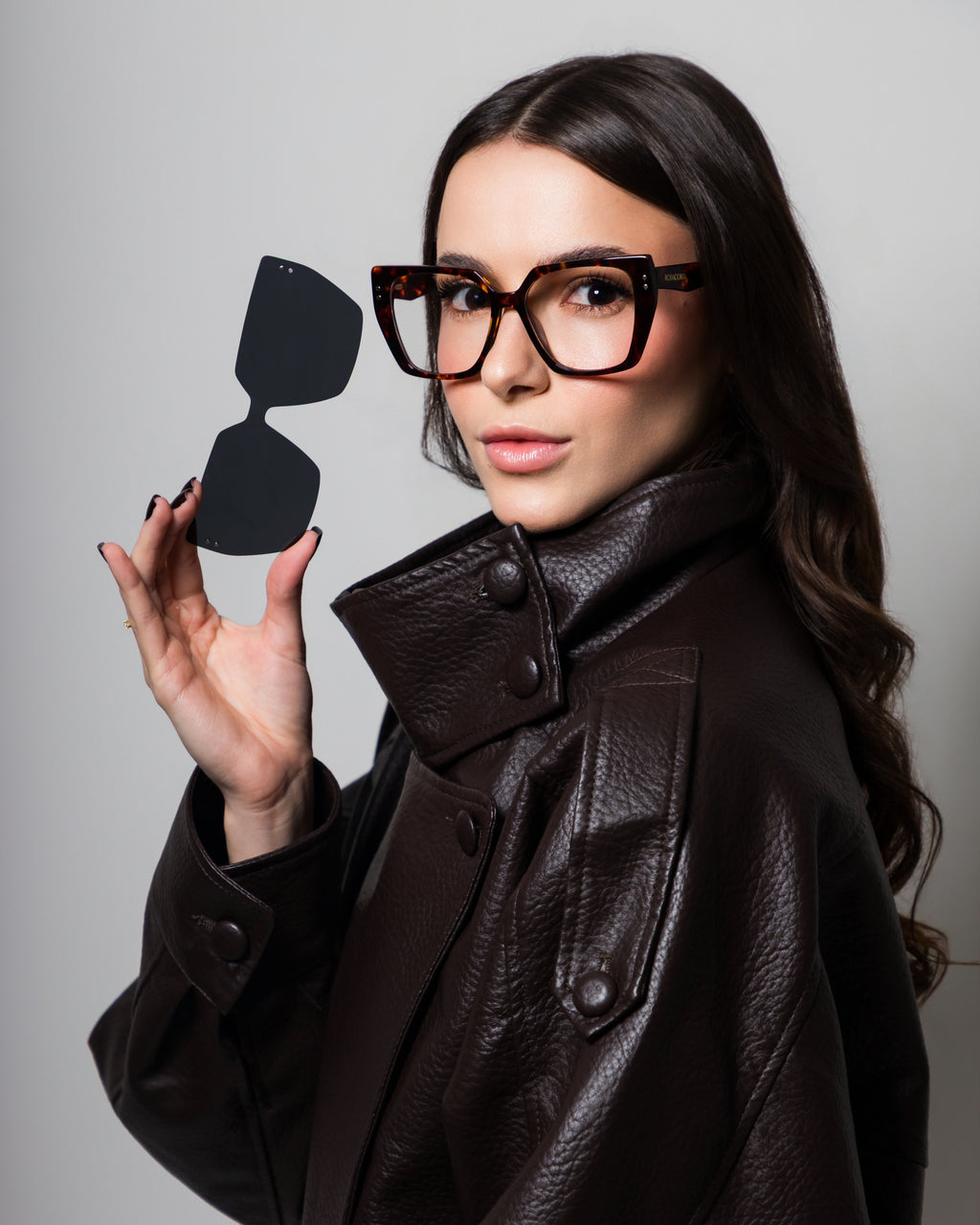 Verona Acetato Clip-On Polarizado 2 em 1