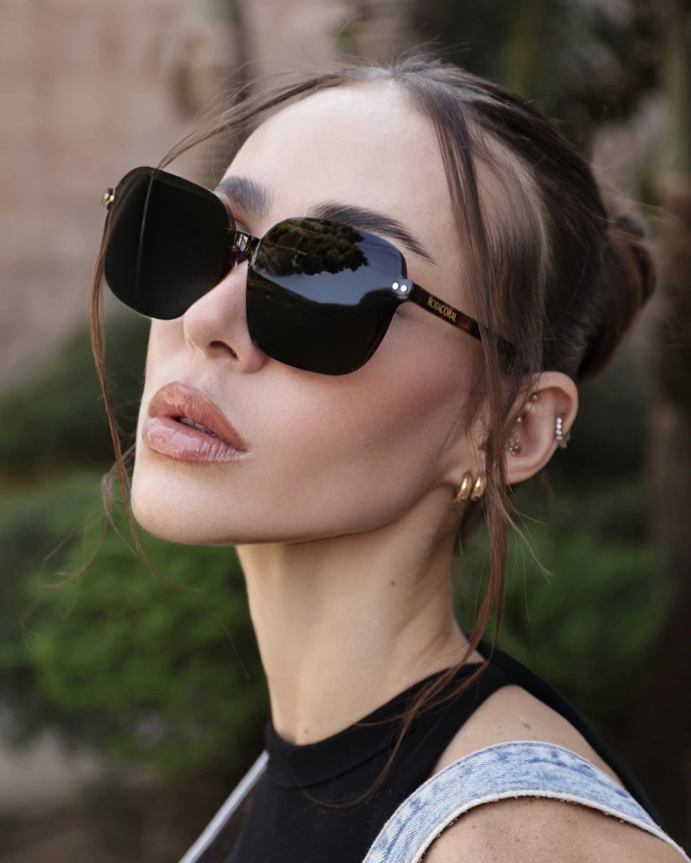 Roma Acetato Clip-On Polarizado 2 em 1