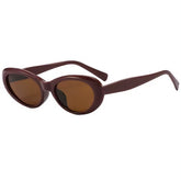 Óculos de sol feminino Rosa Coral Emilia, armação Bordô e lente Marrom – estilo sofisticado e proteção UVA e UVB 400 para os olhos.