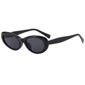 Óculos de sol feminino Rosa Coral Emilia, armação Preta e lente Preta – estilo sofisticado e proteção UVA e UVB 400 para os olhos.