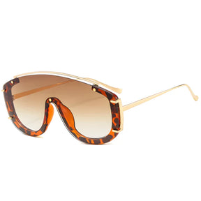 Óculos de sol feminino aviador Rosa Coral Marsala, armação Leopardo e lente Marrom – estilo sofisticado e proteção UVA e UVB 400 para os olhos.