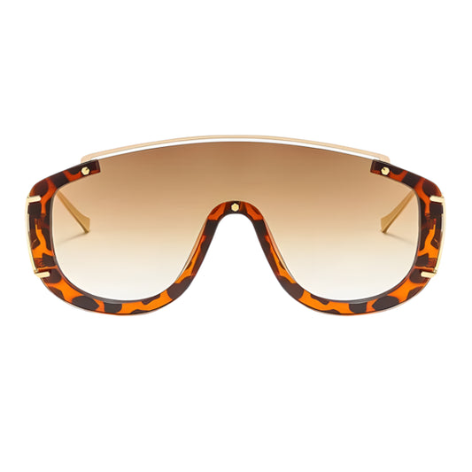 Óculos de sol feminino Rosa Coral Marsala, armação leopardo e lente Marrom – estilo sofisticado e proteção UVA e UVB 400 para os olhos.