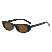 Óculos de sol feminino Rosa Coral Matera, armação Preta e lente Marrom – estilo sofisticado e proteção UVA e UVB 400 para os olhos.