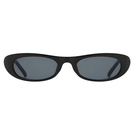 Óculos de sol feminino Rosa Coral Matera, armação Preta e lente Preta – estilo sofisticado e proteção UVA e UVB 400 para os olhos.