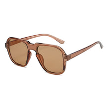 Óculos de sol feminino Rosa Coral Messina, armação Marrom e lente Marrom – estilo sofisticado e proteção UVA e UVB 400 para os olhos.