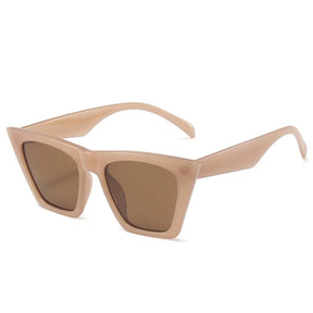 Óculos de sol feminino Rosa Coral Verona, armação Marrom e lente Marrom– estilo sofisticado e proteção UVA e UVB 400 para os olhos.