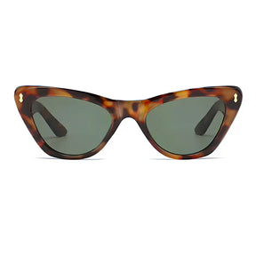 Coral Box Óculos Ceres Leopardo | Verde + Bracelete Banhado Ouro 18k