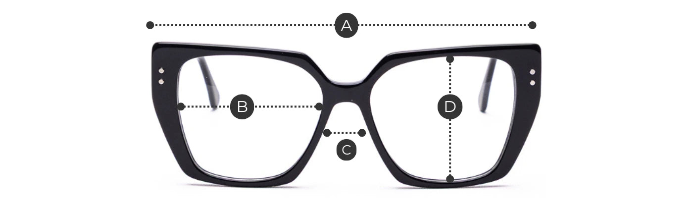Verona Acetato Clip-On Polarizado 2 em 1 — desenho técnico com medidas